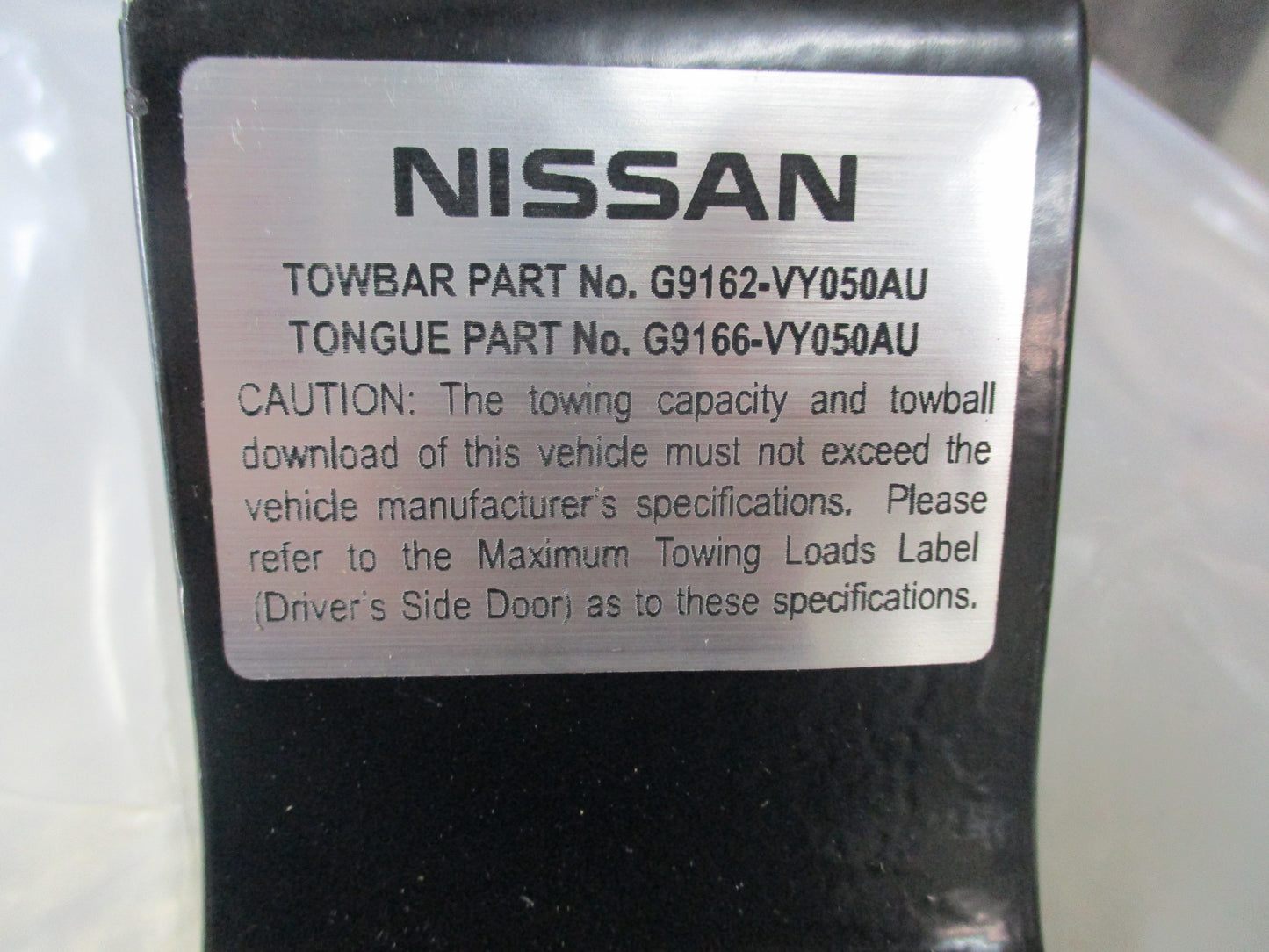 Nissan Navara D22 Genuine Tow Bar Tongue New