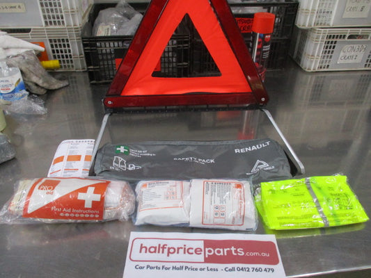 Mitsubishi / Renault Genuine First Aid Kit With Vest And Safety Triangle New Part