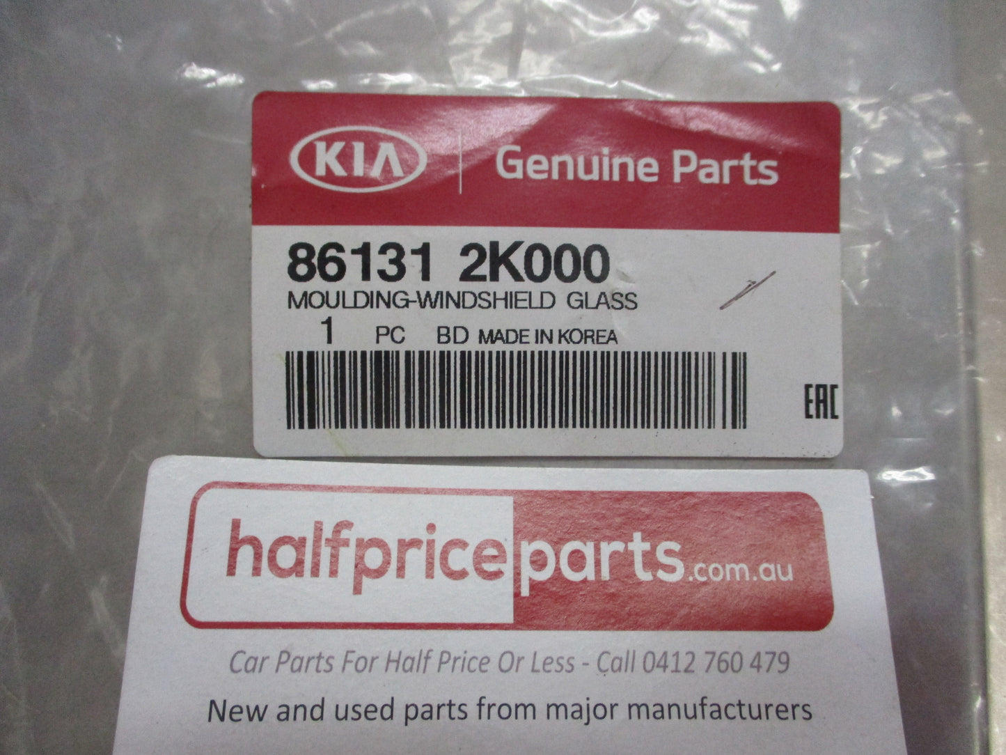 Kia Soul Genuine Upper Windscreen Glass Molding New Part