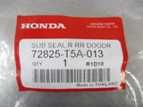 Honda Jazz Genuine Drivers Rear Door Sub Seal New