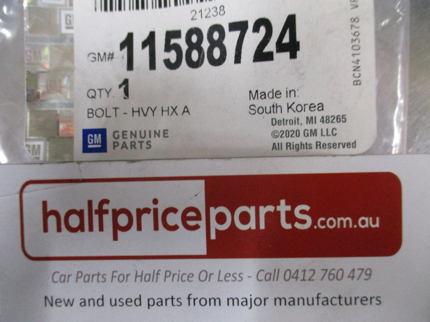 Holden Genuine Multi Purpose Bolt M8x30 New Part