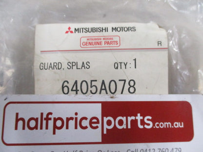 Mitsubishi Pajero Genuine Right Hand Front Wheelhouse Shield New Part