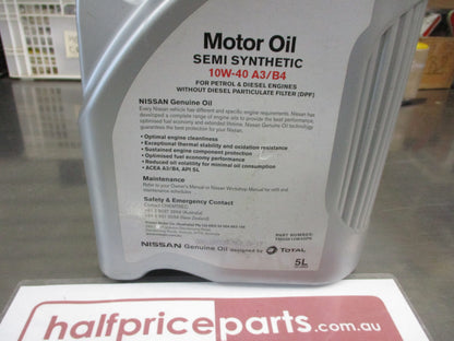 Nissan Genuine Motor Oil Semi Synthetic With Out DPF 10W-4o A3/B4 New Part