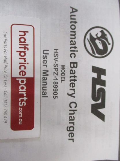 HSV 12 Volt Battery Charger 10AMP Collectors Item New Part
