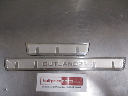 Mitsubishi Outlander Genuine Stainless Scuff Plate Set New Part