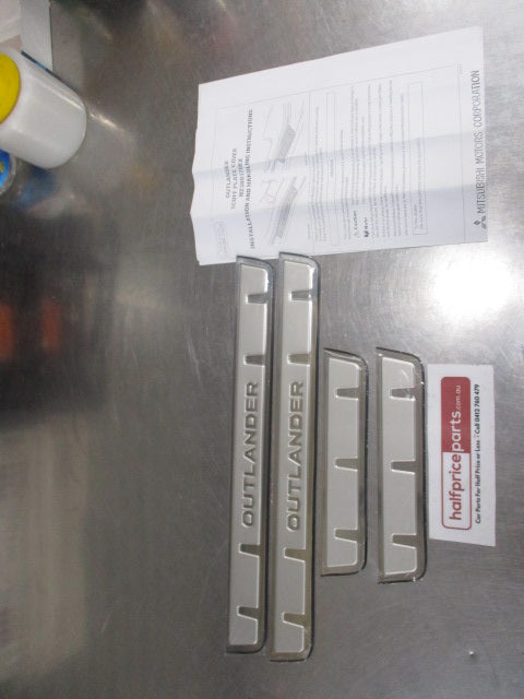 Mitsubishi Outlander Genuine Stainless Scuff Plate Set New Part