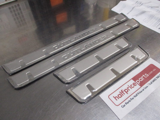 Mitsubishi Outlander Genuine Stainless Scuff Plate Set New Part