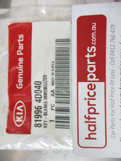 Kia Carnival Genuine  Key-Blank Immobilizer (Uncut) New Part