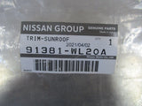 Nissan Elgrand Genuine Passenger Side Sunroof Trim New