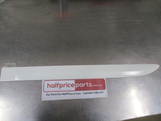Mitsubishi Challenger Genuine Outer Left Hand Rear Door Side Moulding (White) New Part