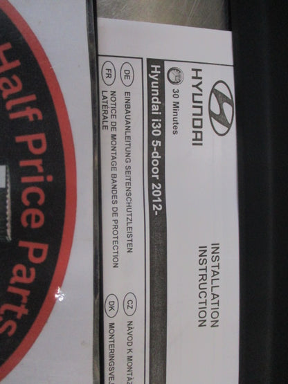 Hyundai I30 Genuine Outer Black Door Moulding Kit New Part