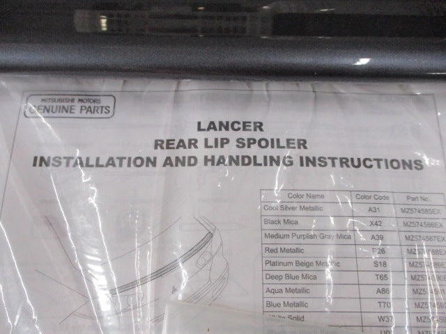 Mitsubishi Lancer CJ Genuine Sedan Rear Boot Lip Spoiler New Part