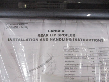 Mitsubishi Lancer CJ Genuine Sedan Rear Boot Lip Spoiler New Part
