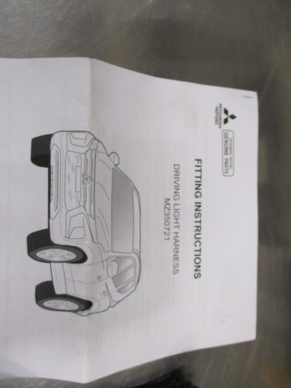 Mitsubishi Pajero Sport Genuine Driving Light Wiring Harness Kit New Part