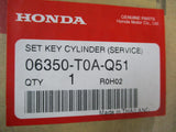 Honda Genuine Cylinder / Key Replacement New