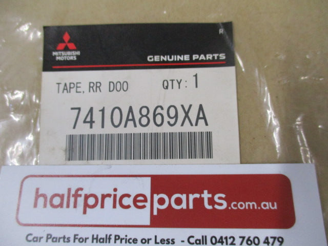 Mitsubishi Outlander Genuine Left Hand Front Door Rear Sash Tape New Part