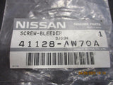 Nissan Genuine Passenger Or Drivers Side Brake Bleeder Screw New Part