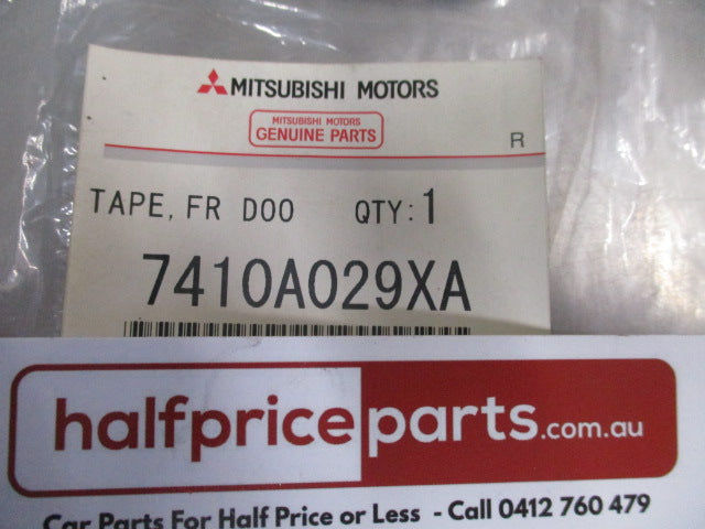 Mitsubishi Lancer Evolution/Ralliart Genuine Front Left Hand Door Rear Sash Black Tape New Part