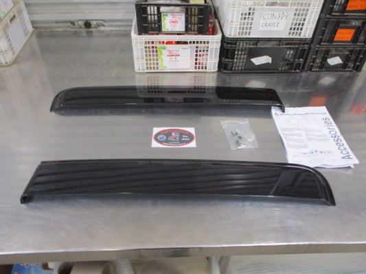 Mitsubishi Triton MQ Dual Cab Genuine Rears Weather Shields Set (Replacement Rears Doors ONLY) New Part