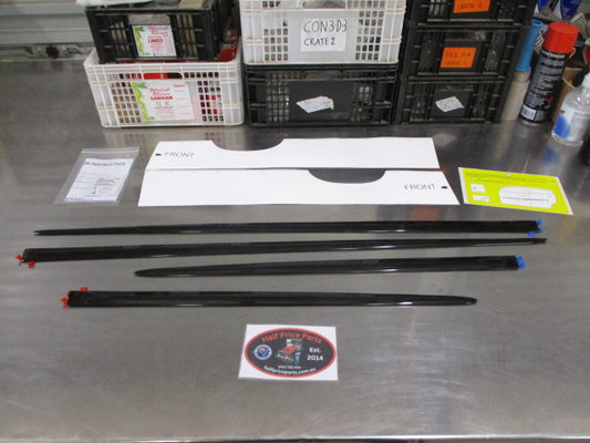 Mitsubishi Mirage Genuine Side Body Moulding Set Factory Black New Part
