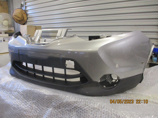 Nissan Qashqai Genuine Front Bumper Bar Cover Panted (Factory Silver) With Sensor Holes New Part