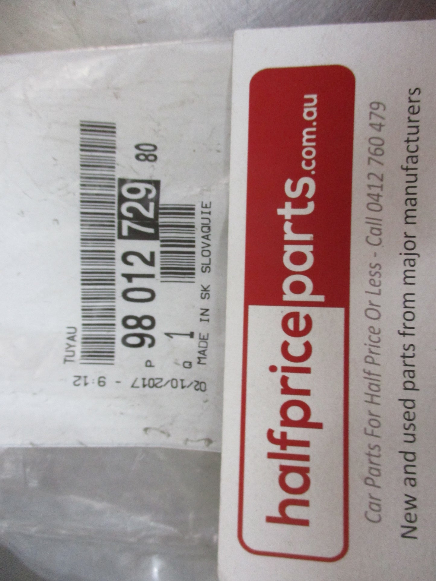 Peugeot 3201 Genuine Battery Acid Drainage Pipe New Part