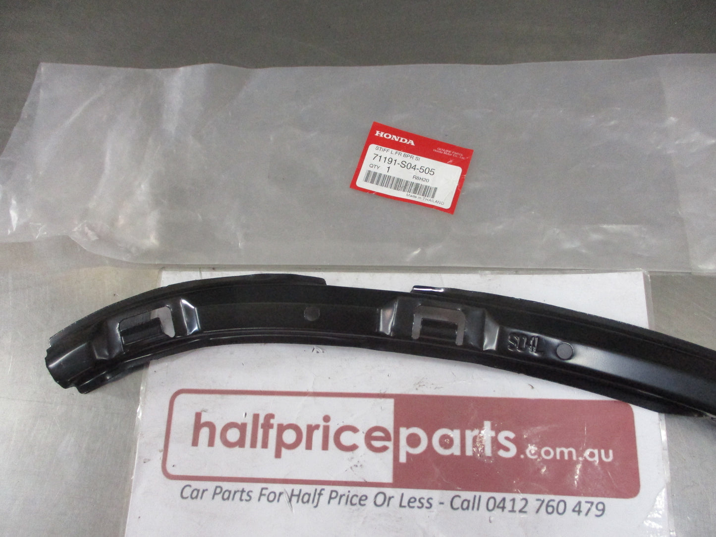 Honda Civic Genuine Front Bumper Bar Headlight Stiffner Bracket New Part