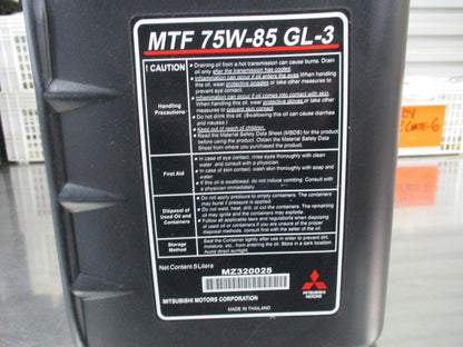 MItsubishi Genuine 5L Manual Transmission Fluid 75W-85 GL-3 New