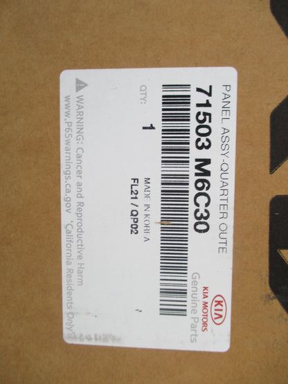 Hyundai Cerato Genuine Left (Passengers) Rear Quarter Panel New