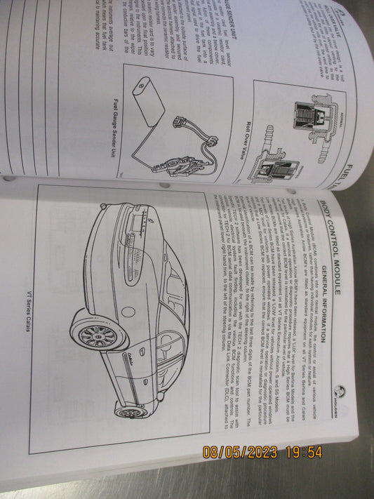 Holden VT-VT Series II Commodore-WM Statesman & Caprice Service Traing Manual Used Part