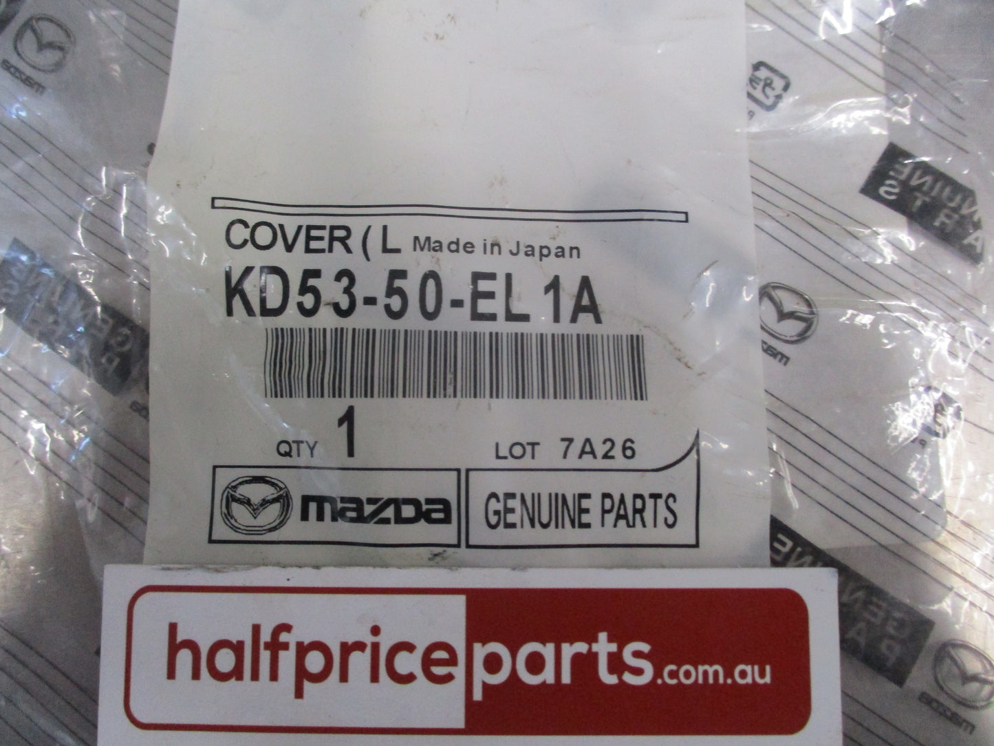Mazda CX-5 Genuine Left Hand Rear Tow Hook Cover (Unpainted) New Part