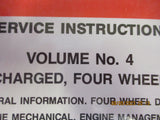 Holden Calibra Genuine Vol 4 Turbocharged Four Wheel Drive Service Instructions Used Part