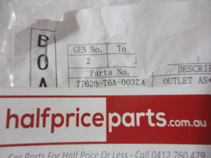 Honda Odyssey Genuine Drivers Front Air Vent Assembly New Part