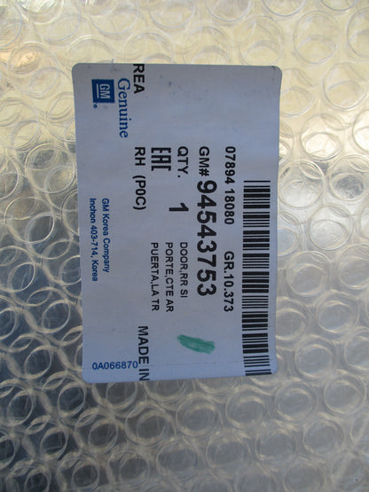 Holden Captiva Genuine Drivers Rear Door Assy New