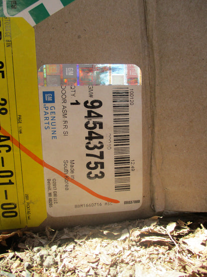 Holden Captiva Genuine Drivers Rear Door Assy New