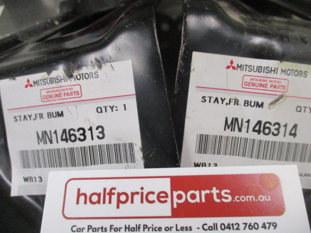Mitsubishi Triton Genuine Front Bumper Side Support Brackets (Pair) New Part