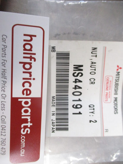 Mitsubishi Lancer-Outlander Genuine Front Bumper Cover Nut (Pair) New Part