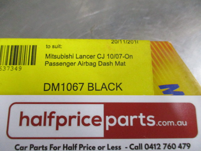 Shevron Dash Mat (BLACK) Suits Mitsubishi Lancer CJ-CF New Part