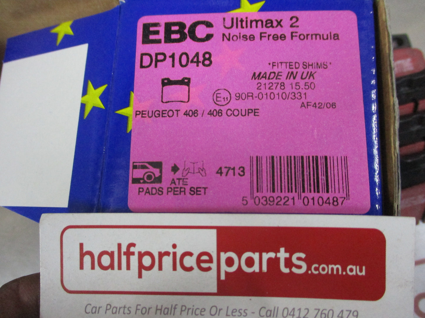 EBC Rear Disc Brake Pad Set Suits Peugeot 406 New Part