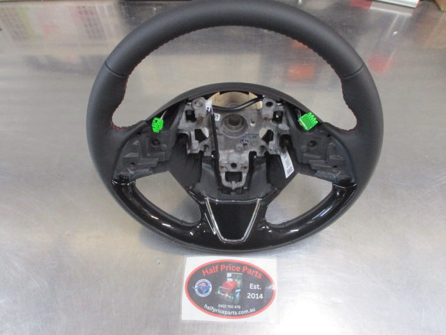 Mitsubishi Outlander Sport Genuine Leather Steering Wheel Red Stitching New Part