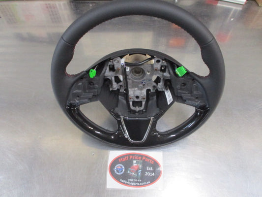 Mitsubishi Outlander Sport Genuine Leather Steering Wheel Red Stitching New Part
