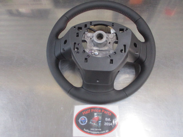 Mitsubishi Outlander Sport Genuine Leather Steering Wheel Red Stitching New Part