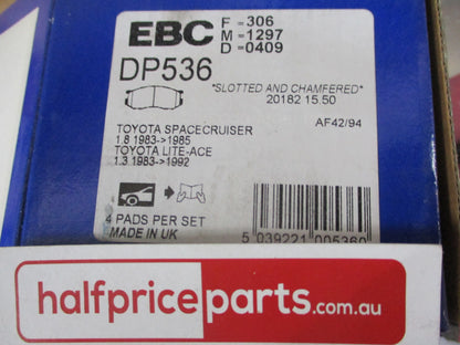 EBC Front Disc Brake Pad Set Suits Toyota Lite-Ace Van New Part