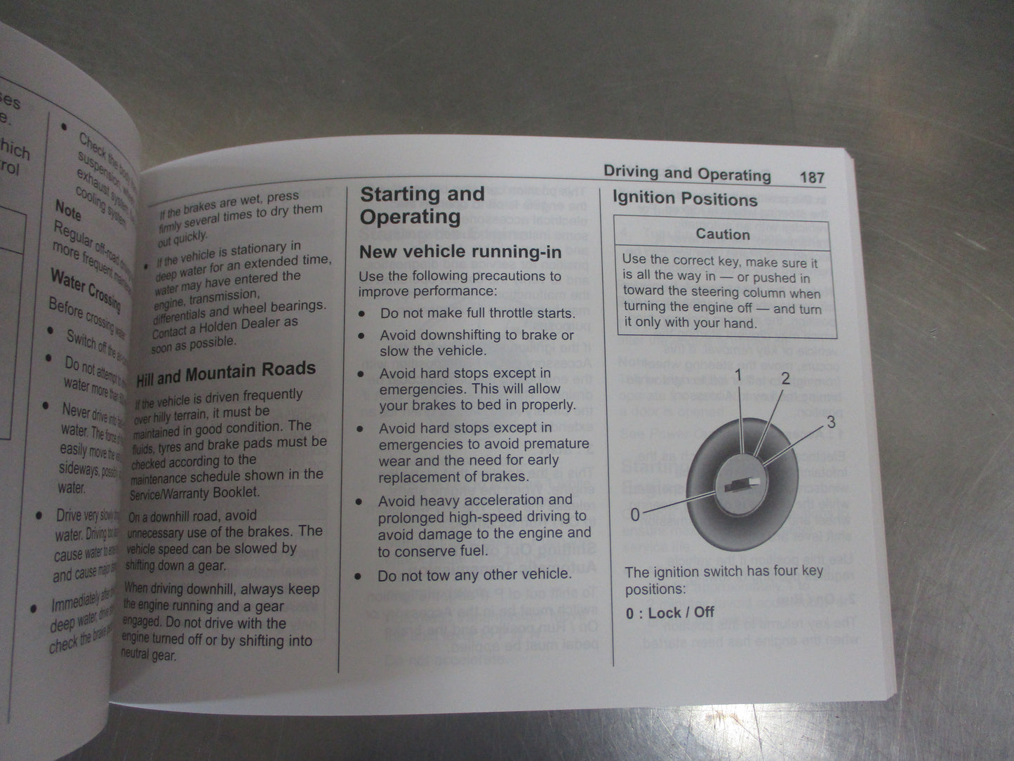 Holden RG Colorado Genuine Owners Manual MY19 New Part