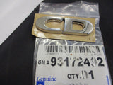 Holden Astra Genuine Chrome Rear CD Emblem New Part