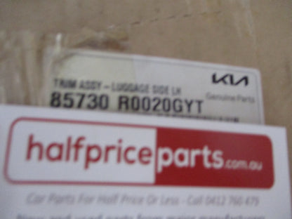 Kia Carnival Genuine Left Hand Rear Inner Luggage Trim (Misty Gray-Apollon Gray) New Part