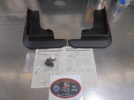 Mitsubishi Outlander Genuine Front Mud Flap Kit Screw /Instruction New Part