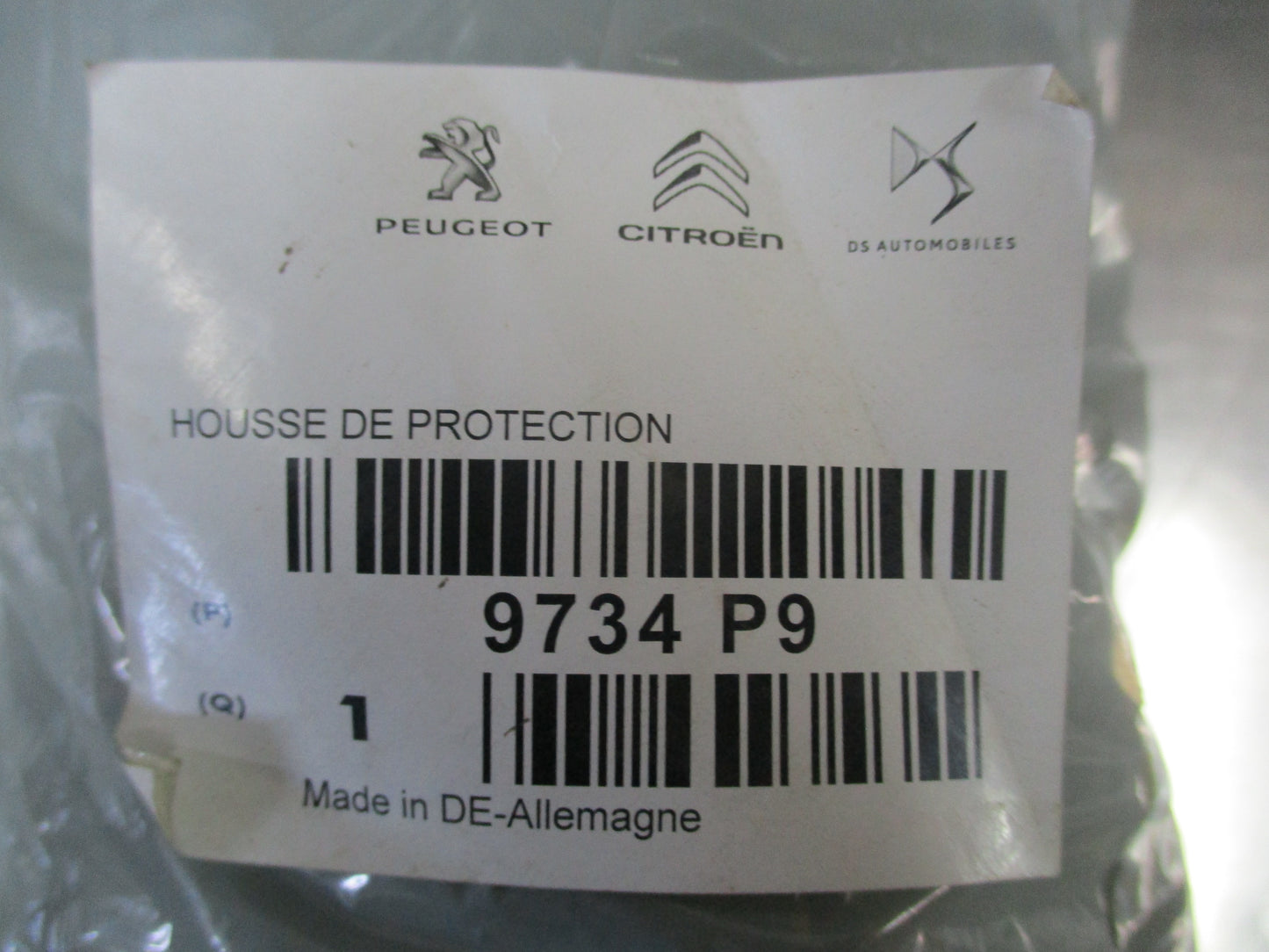 Peugeot Genuine Roll Of Front Seat Slip Over Cover New