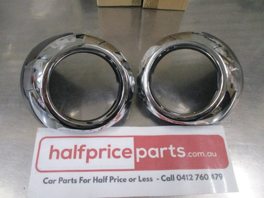 SSS Auto Front Chrome Fog Light Bezel Pair Suitable for Ford Falcon FG New Part