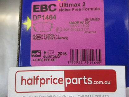 EBC Front Disc Brake Pad Set Suits Mazda 6 GC New Part